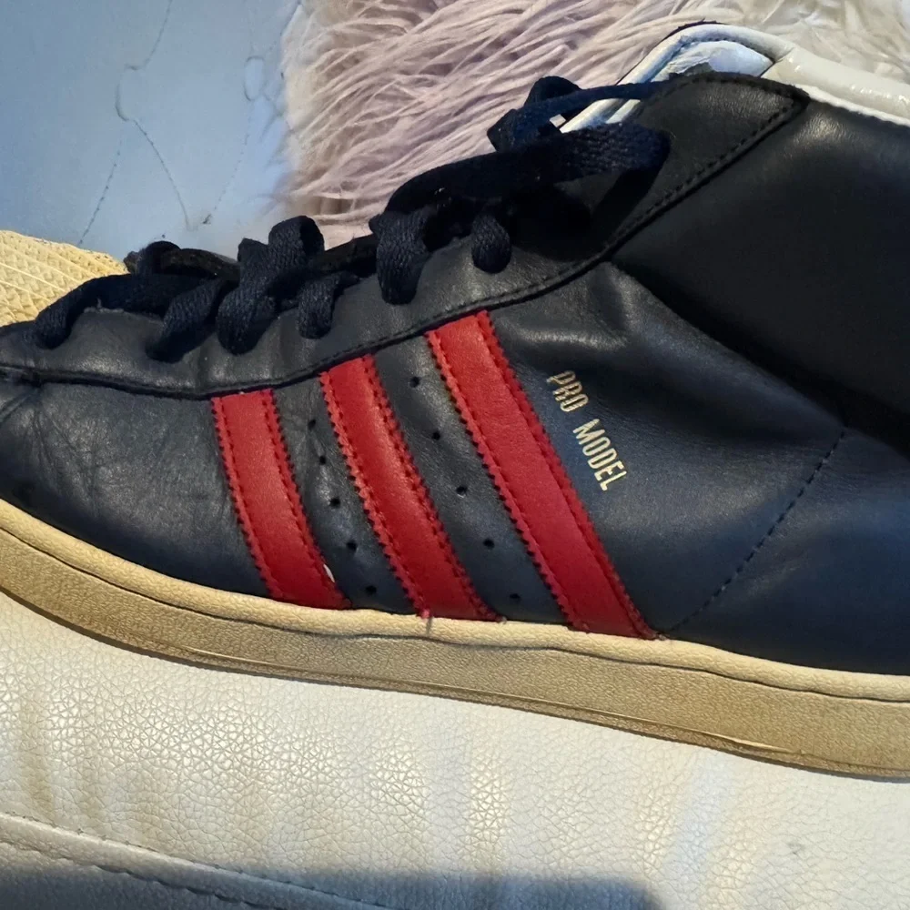Adidas Black and Red Sneakers